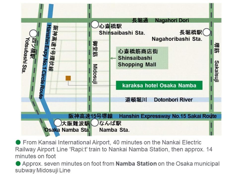 Karaksa Hotel Osaka Namba Exterior foto